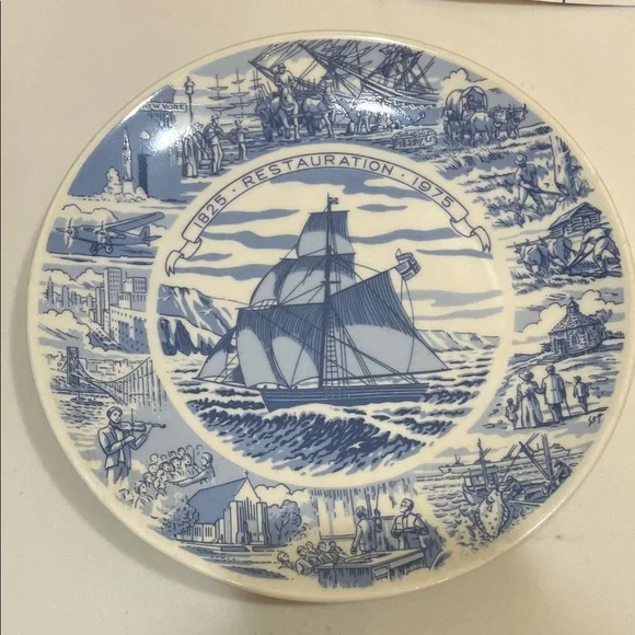 Porsgrund of Norway “Norwegian Immigration Sesquicentennial” plate - Picture 1 of 3